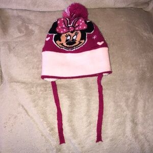 Disney Minnie Mouse beanie hat sherpa lined 💕